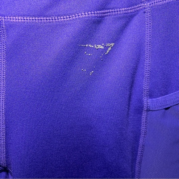 Gymshark Purple Mesh Panel Side Pocket Leggings Size XS - Picture 3 of 11